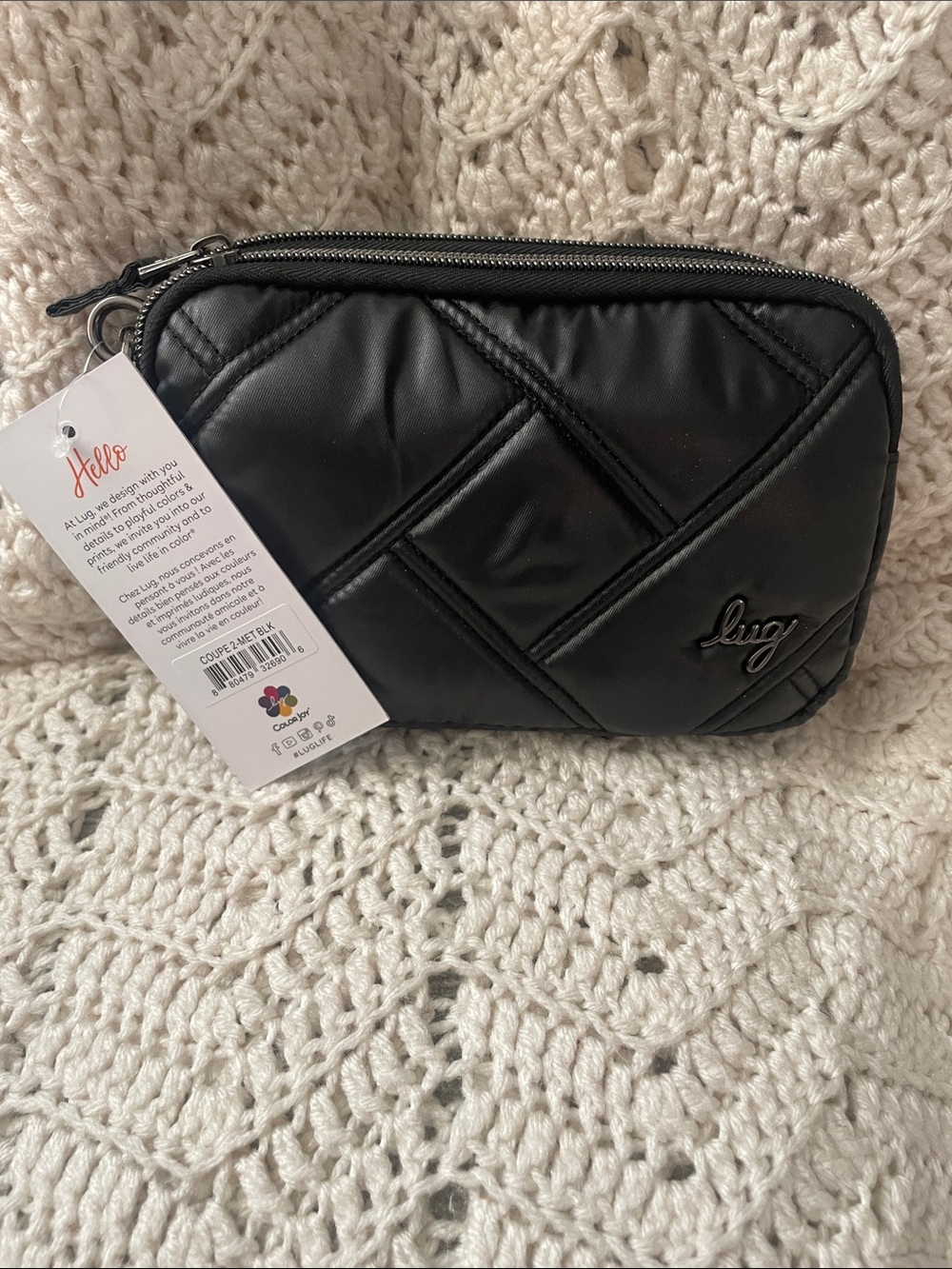 NWT- Coupe 2 Metallic Black